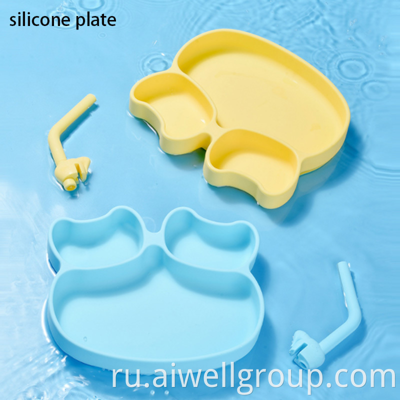 silicone baby plate